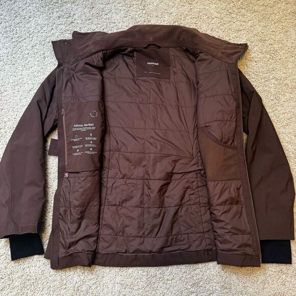 Halfdays Aston Jacket Belted Ski Jacket Brown Spiked Cocoa Small Waterproof - Picture 4 of 12